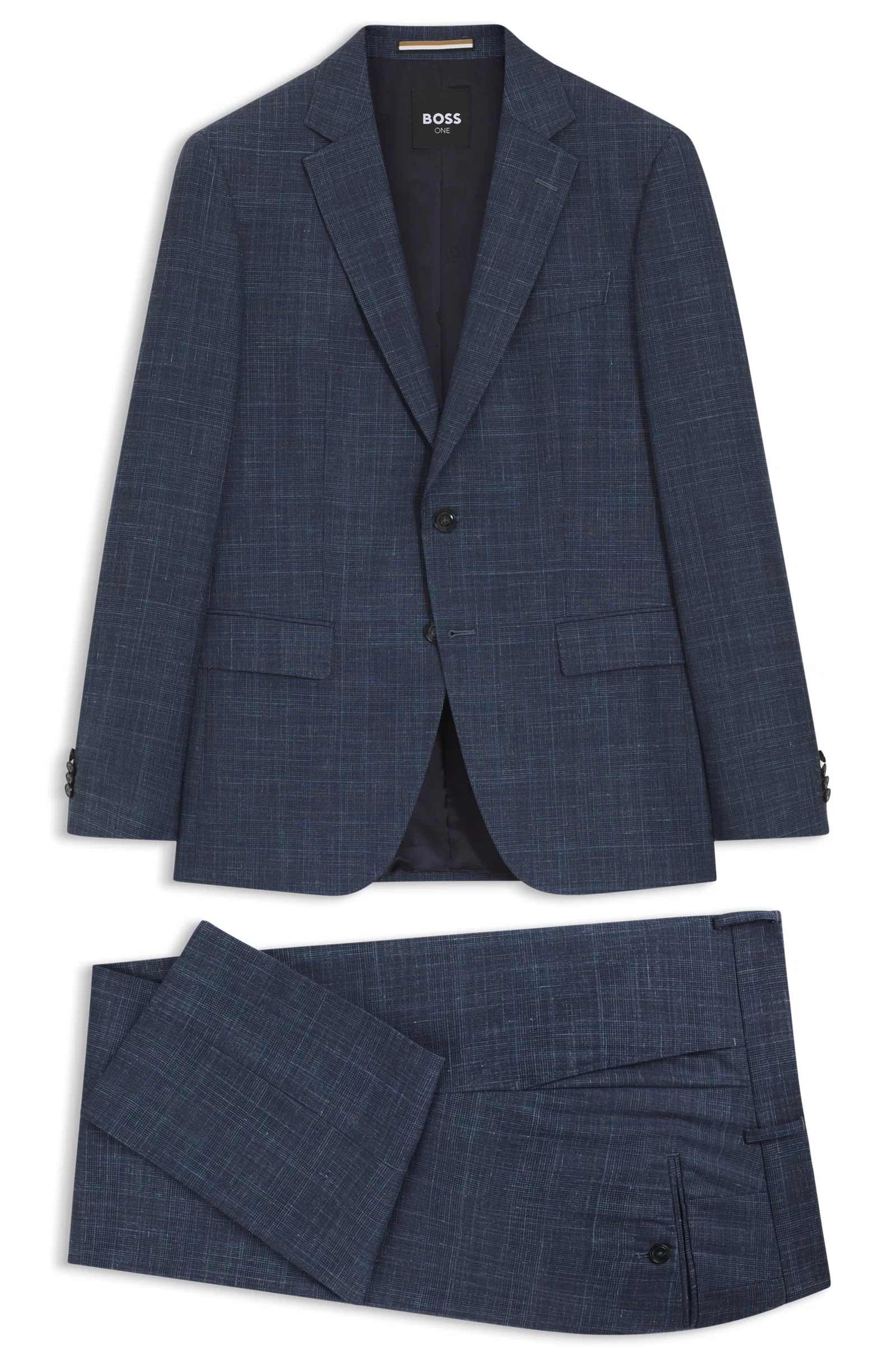 Terno Slim Fit De Duas Peças Em Mistura De Lã