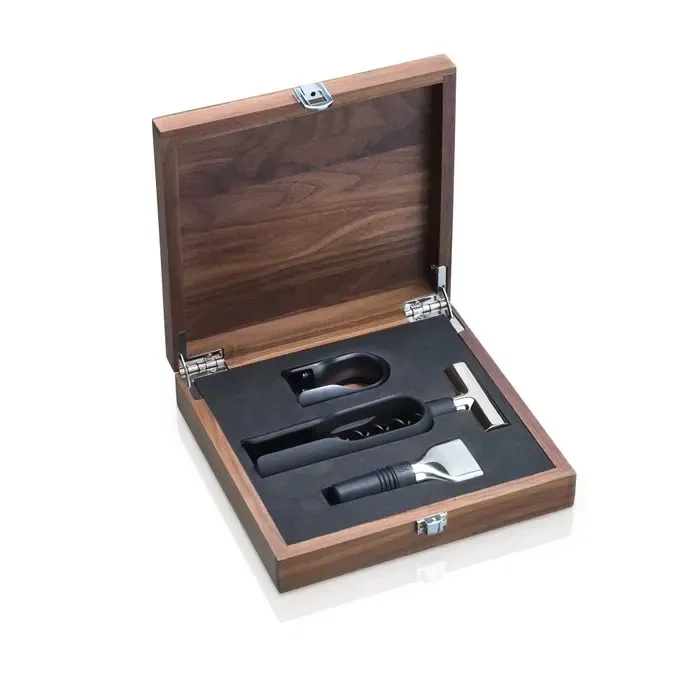 Kit Vinho 3 Peças Baric Sommelier em Aço Inox WMF Preto — imagem 1