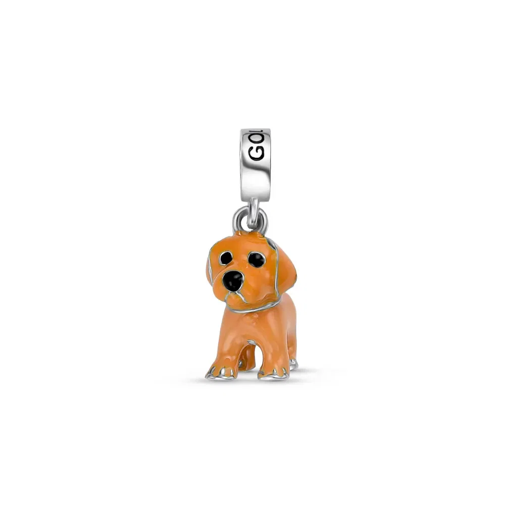 Pingente Life Animal Golden em Prata 925 com Esmalte — imagem 1