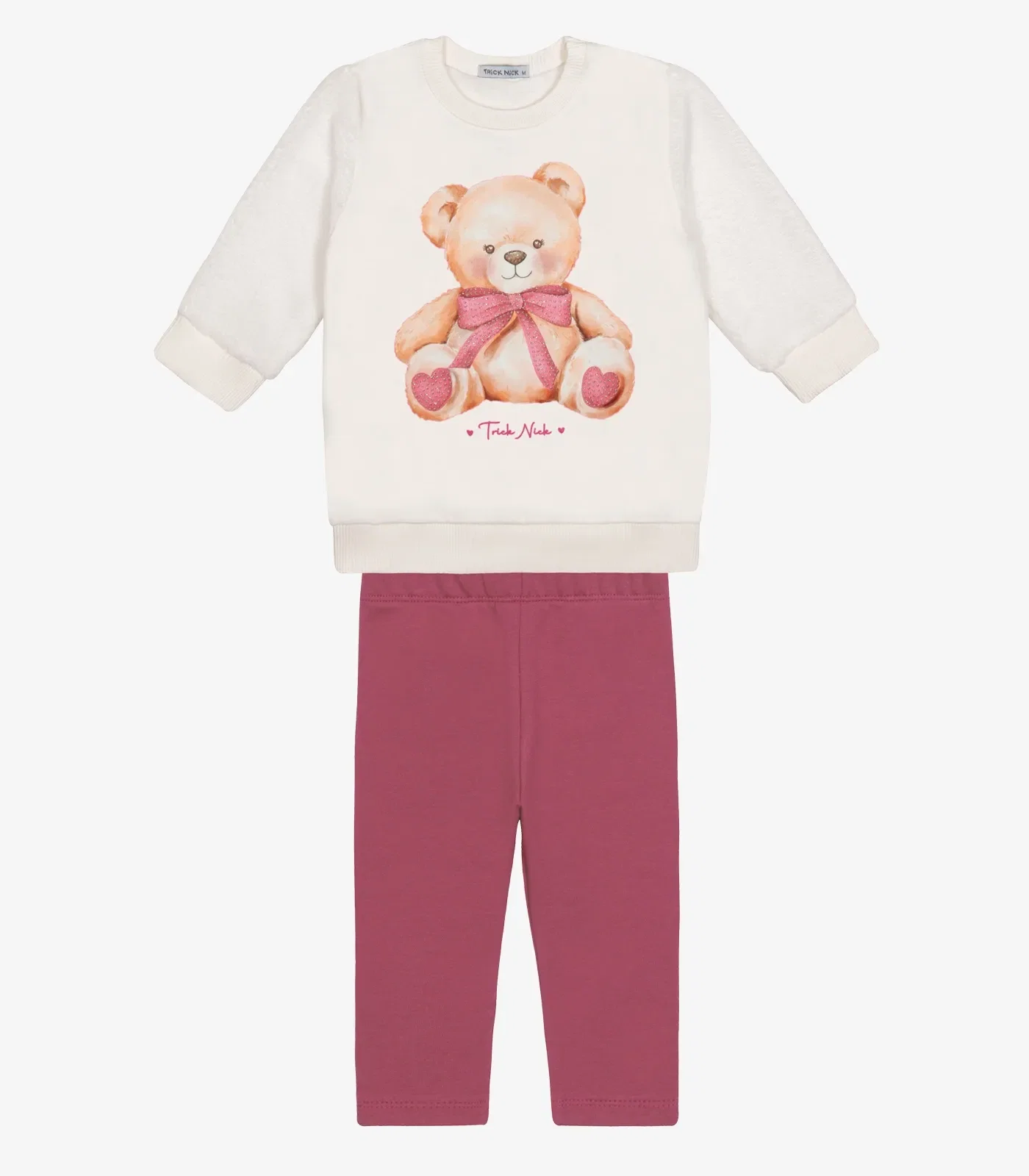 Conjunto Blusão com Legging Menina Trick Nick Bege