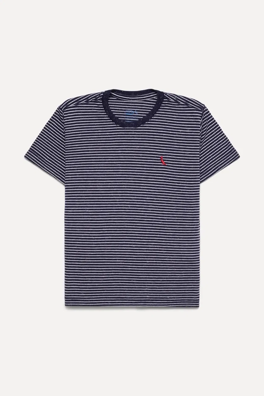 Camiseta Mini Sm Viscolinho Listrada — imagem 1