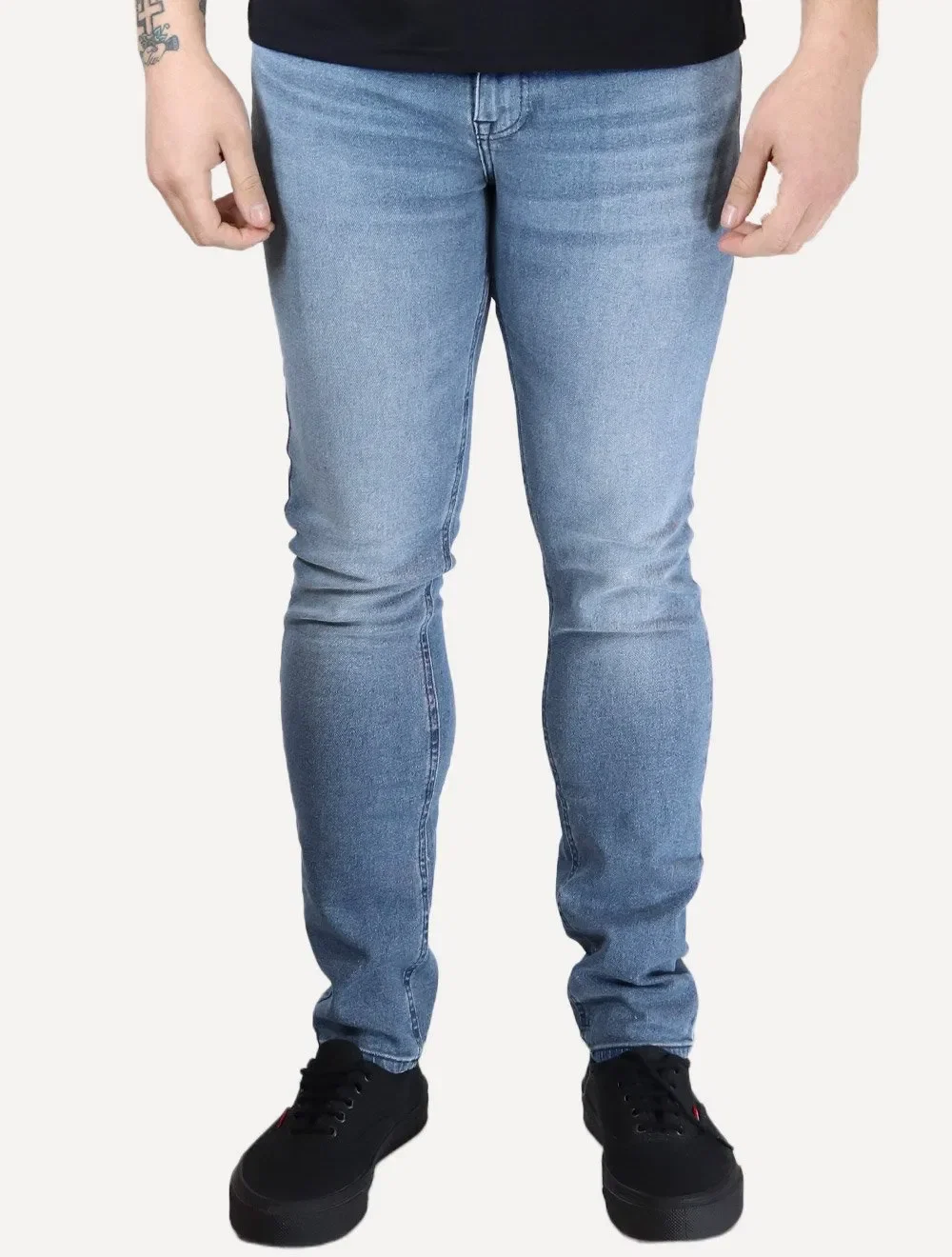 Calça Tommy Hilfiger Jeans Masculina Slim Bleecker Azul Claro