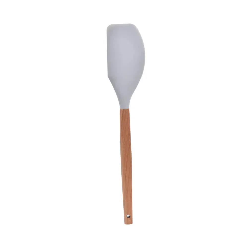 Espátula Pão Duro Silicone Cabo em Madeira 32cm Kenya Cinza — imagem 1