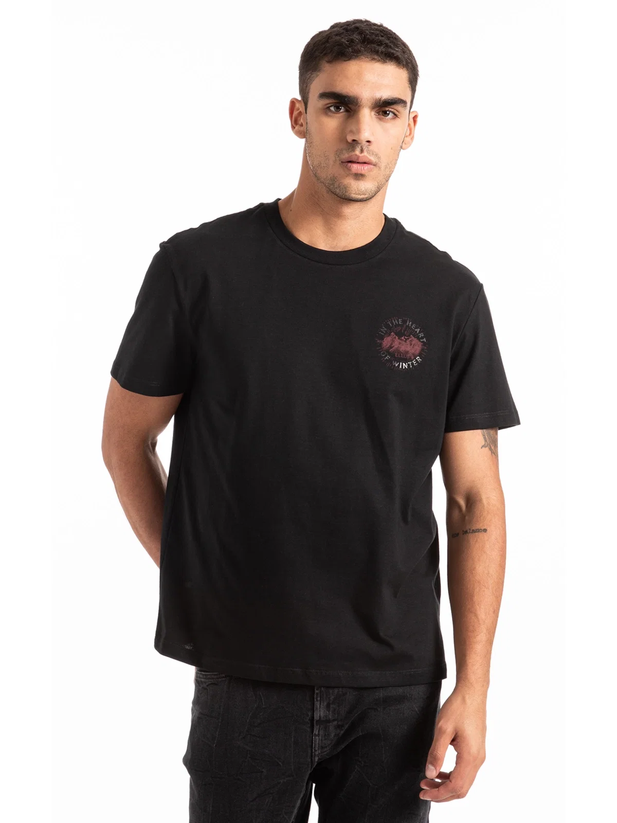 T-Shirt Heart Mountain Classic Preto — imagem 1