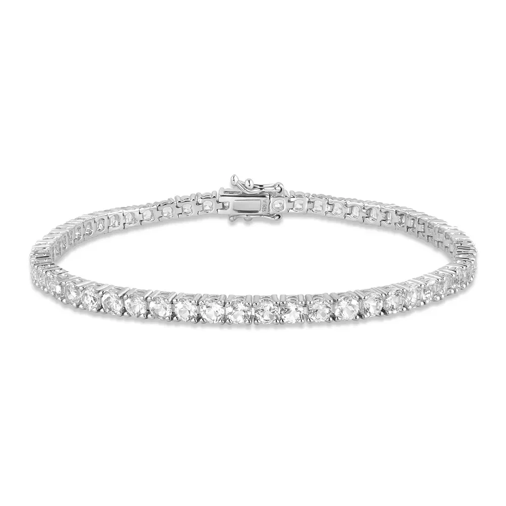 Pulseira Riviera em Prata 925 com Topázios Incolores — imagem 1