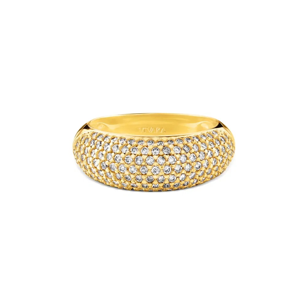 Anel Lumiere em Ouro Amarelo 18k com Diamantes — imagem 1