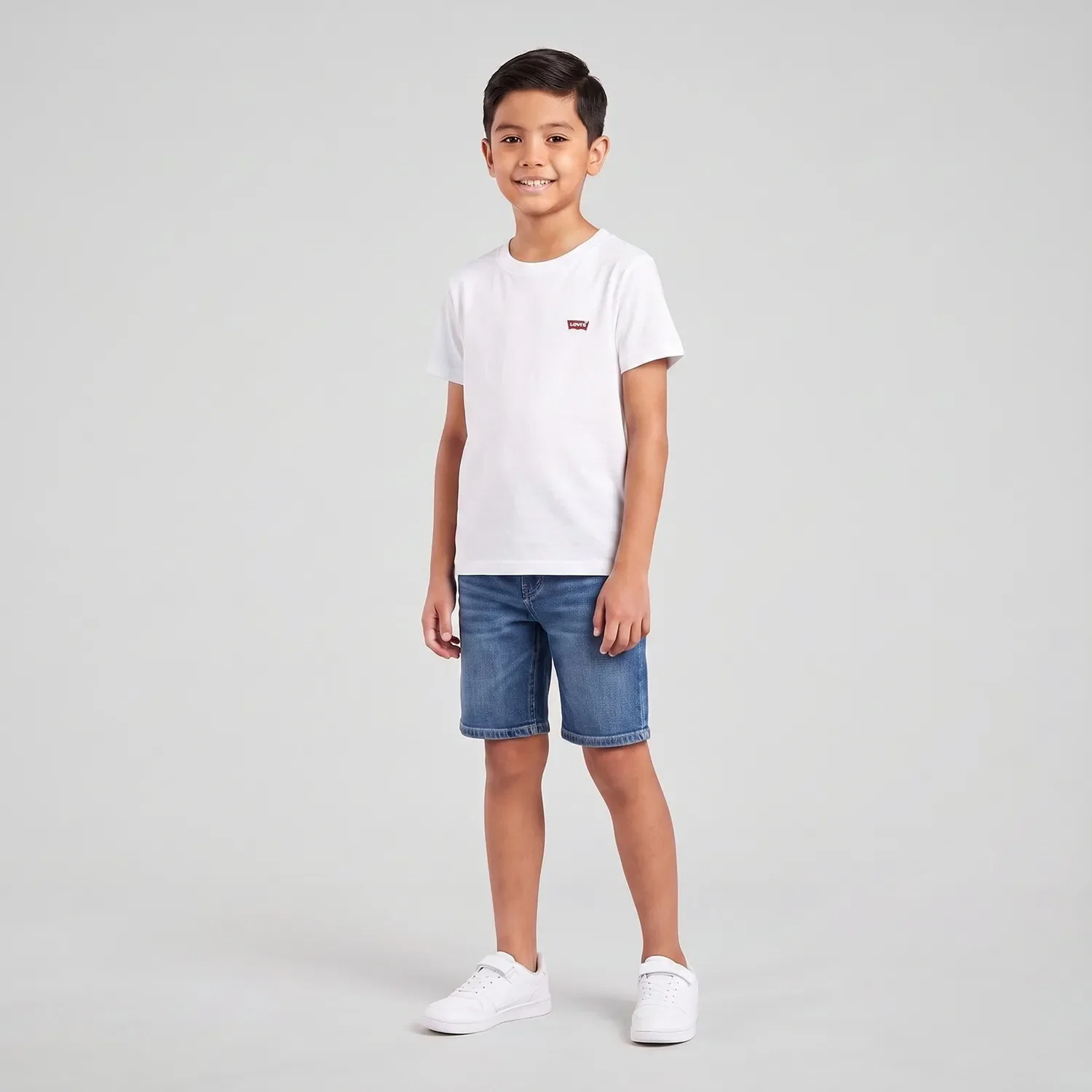 Camiseta Levi's® Infantil Batwing Chest Branca