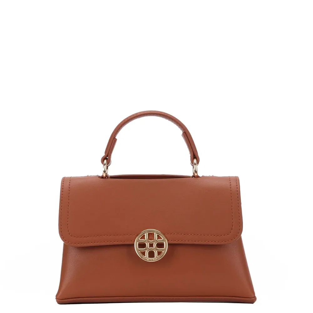 Bolsa Tiracolo Medalha Caramelo