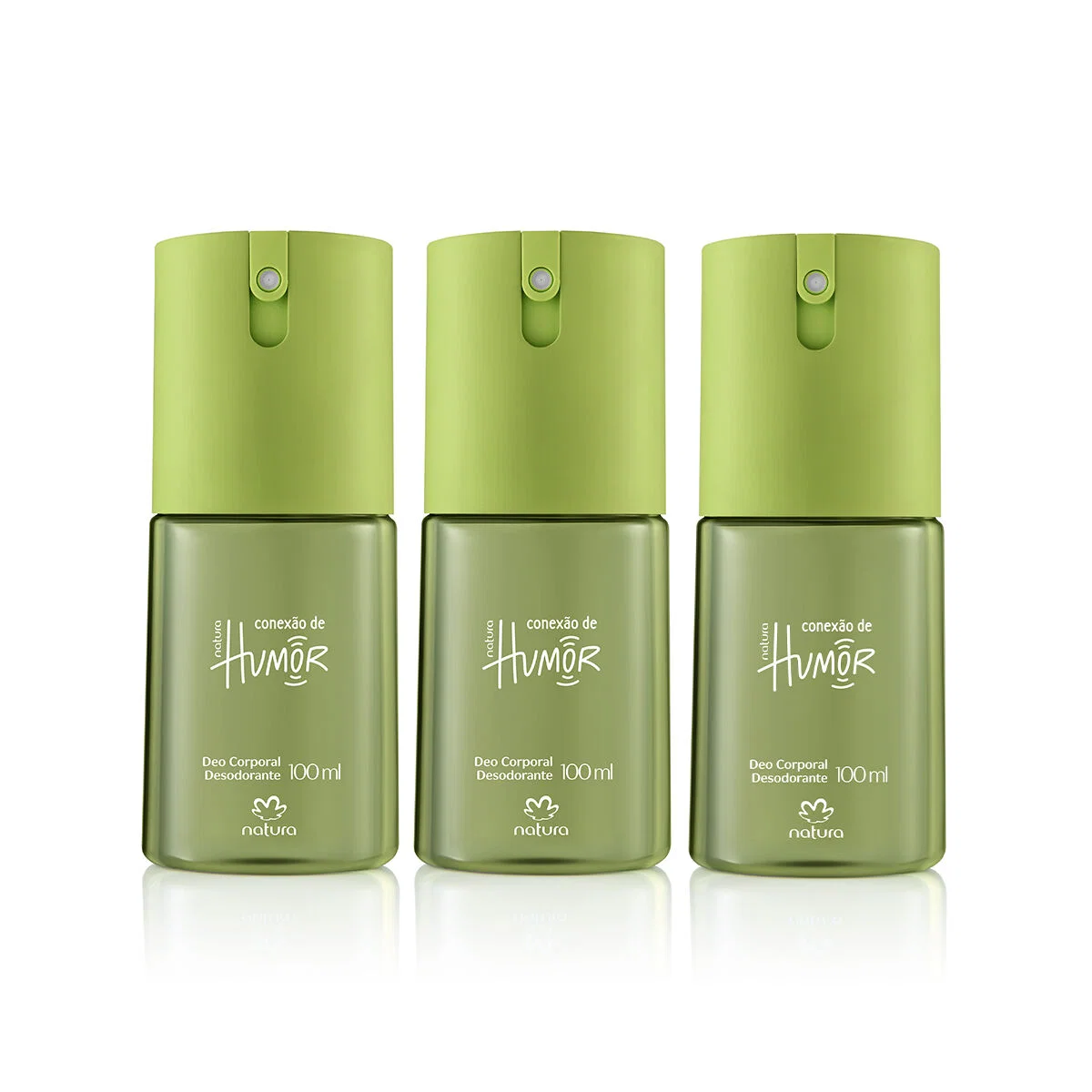 Kit Desodorante Corporal Masculino Conexão de Humor 3 produtos de 100 ml