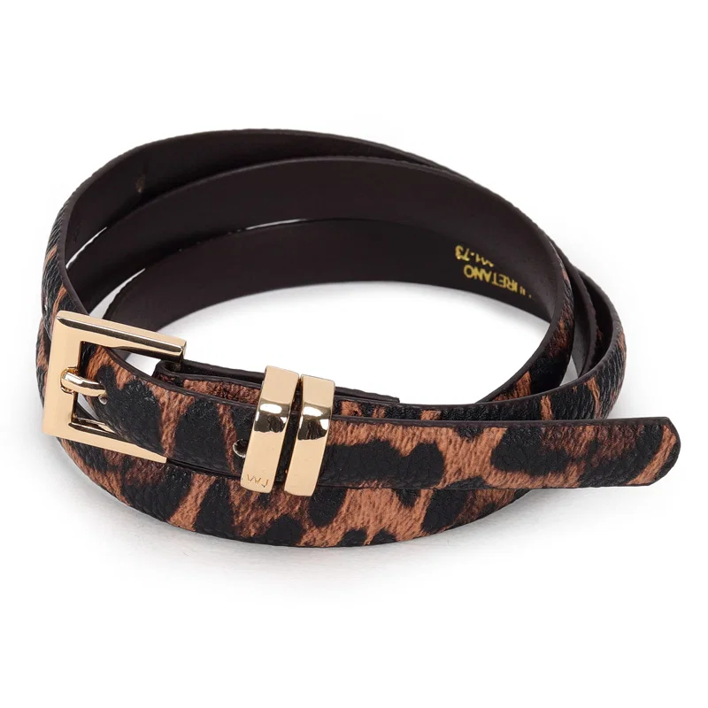 Cinto Feminino Fivela Quadrada E Passante Personalizado 1,5cm
