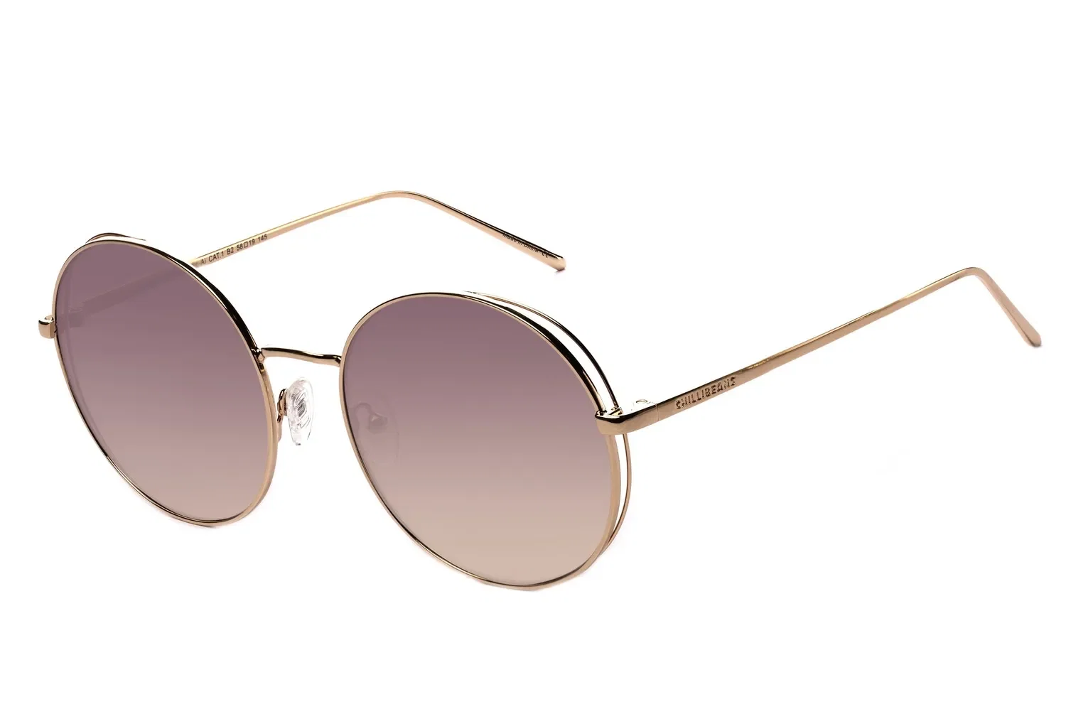 Óculos de Sol Feminino Chilli Beans Redondo Rose — imagem 1