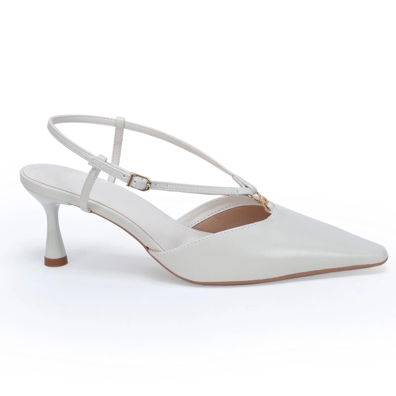 Slingback Com Tira E Metal 5cm