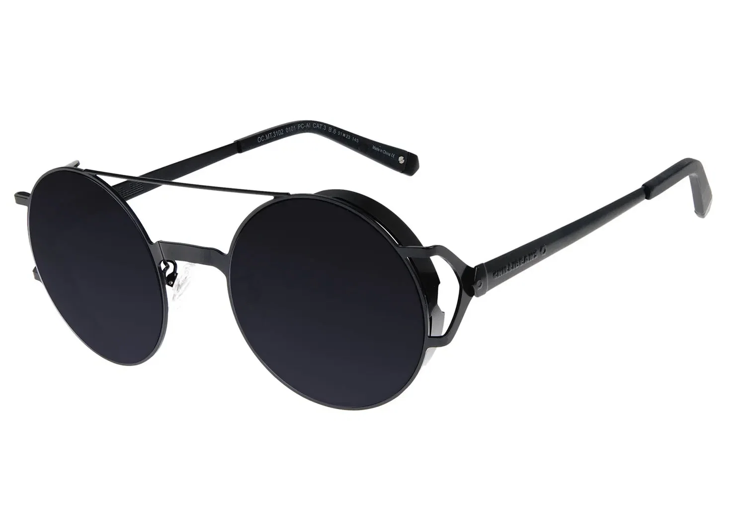 Óculos De Sol Unissex Alok Nature Tech Redondo Headphone Preto — imagem 1