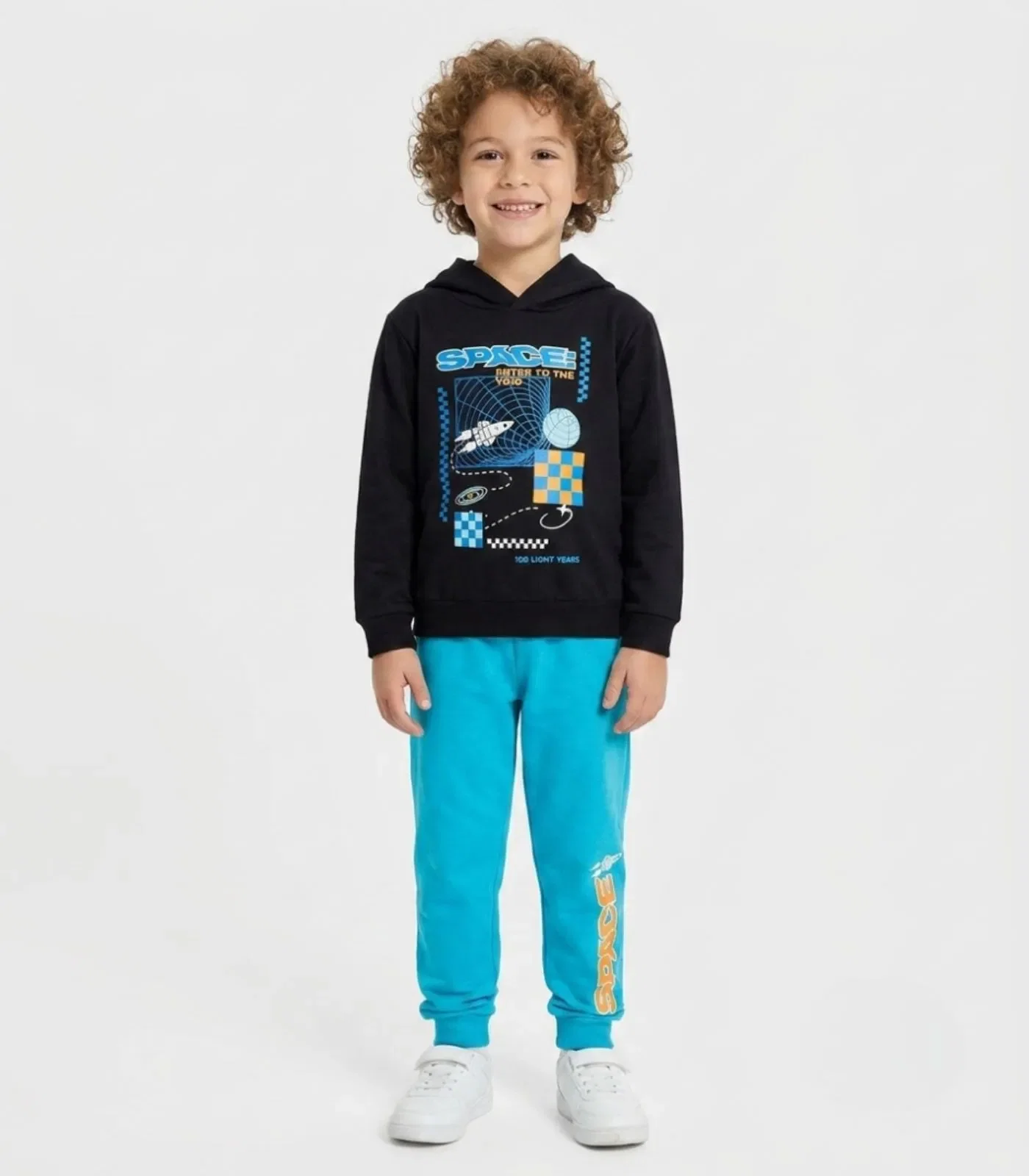 Conjunto Moletom Menino Blusão E Calça Kappes Preto