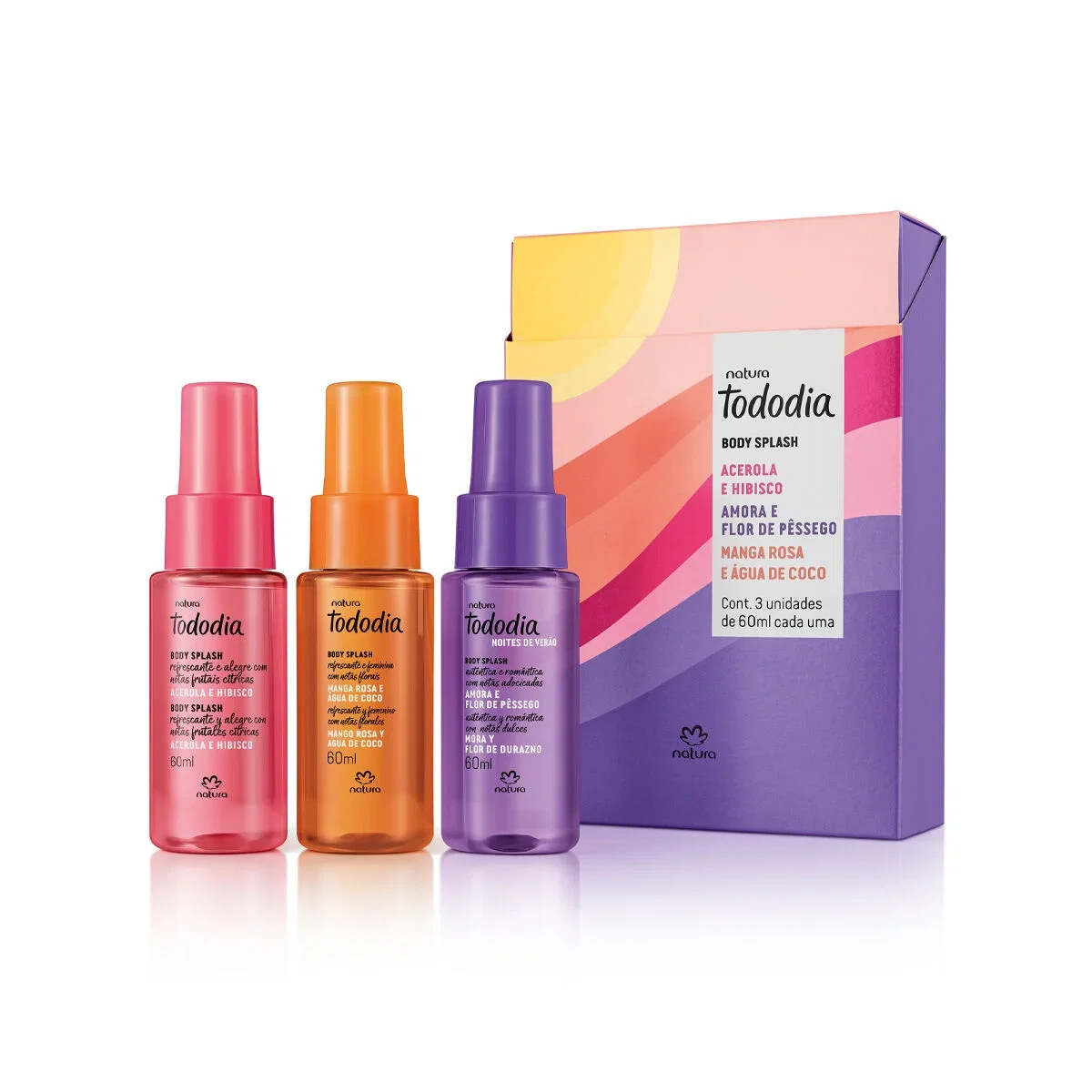 Kit Tododia Body Splash Miniaturas Verão (3 unidades) — imagem 1