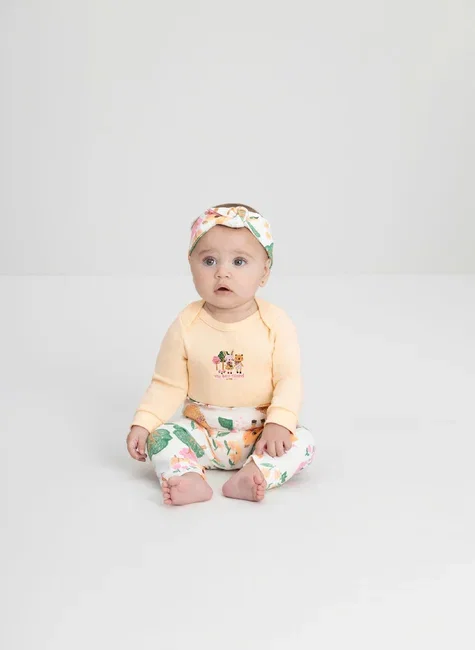 Faixa de Cabelo Essentials em Suedine para Menina (Off White) Up Baby