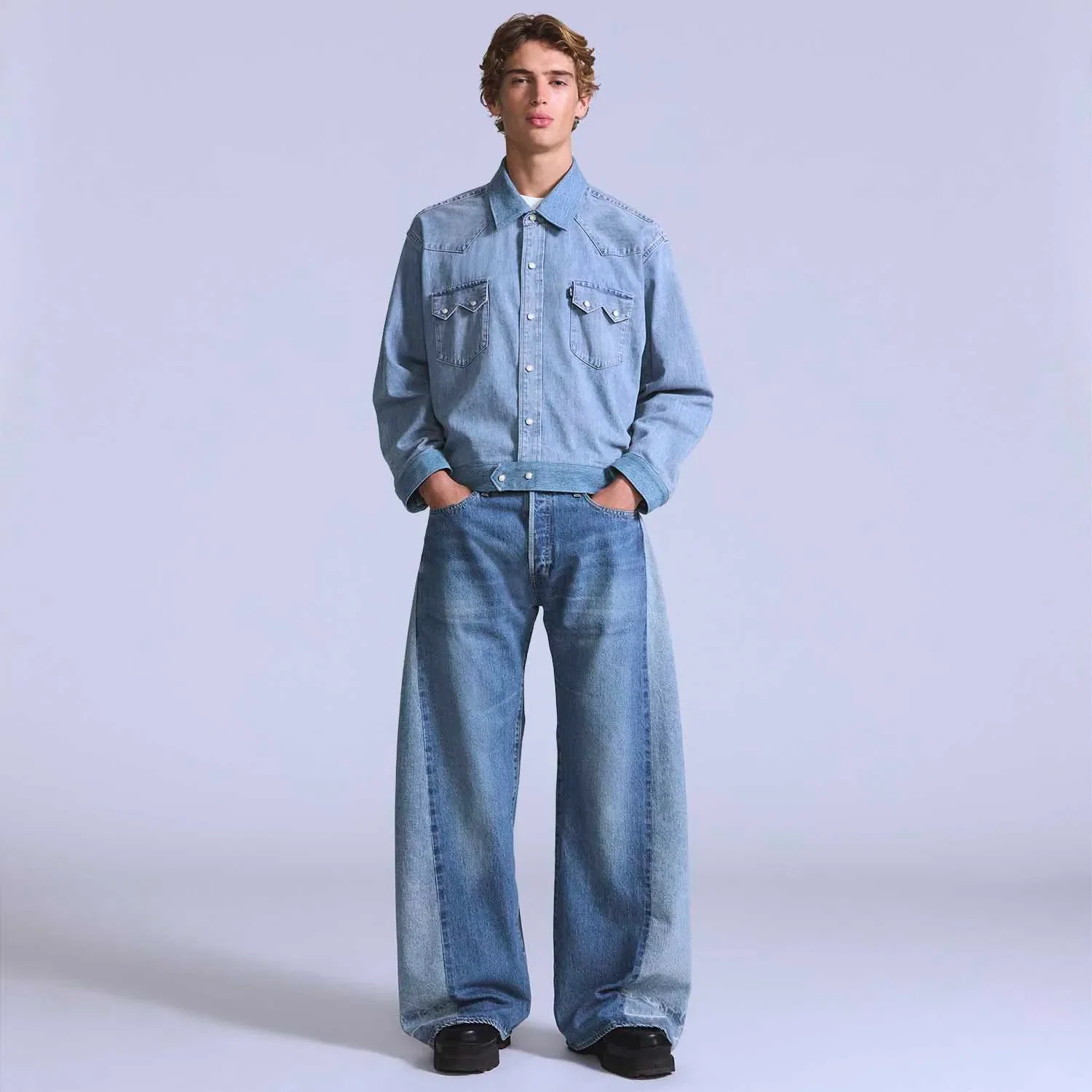 Calça Jeans Levi's® Blue Tab 501® 80's Costumized Lavagem Média — imagem 1