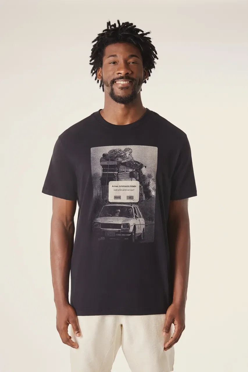 Camiseta Estampada Pf Armazenamento Vj — imagem 1