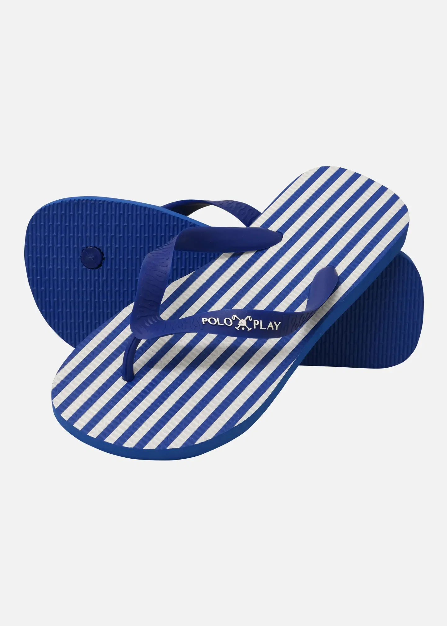 Chinelo Listrada Royal / branco