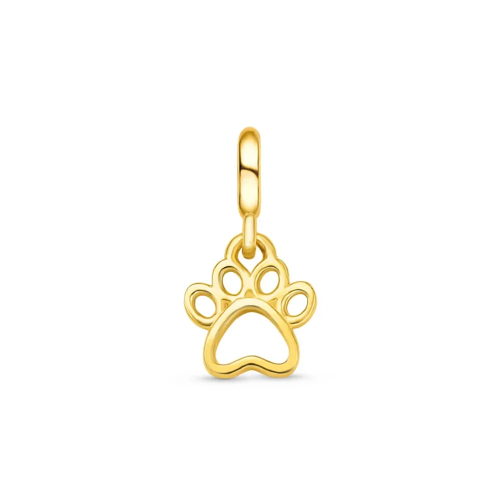 Pingente Life Animal Pegada em Prata 925 com Banho de Ouro Amarelo 18k — imagem 1