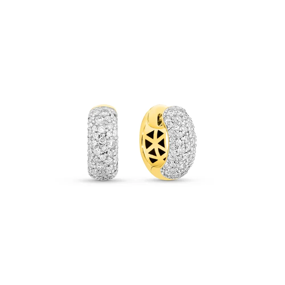 Argola Allure em Ouro Amarelo 18k com Diamantes 0,93ct, 15mm — imagem 1