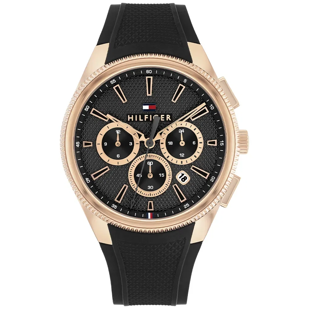 Relógio Tommy Hilfiger Sam Masculino em Borracha Preta 1792251
