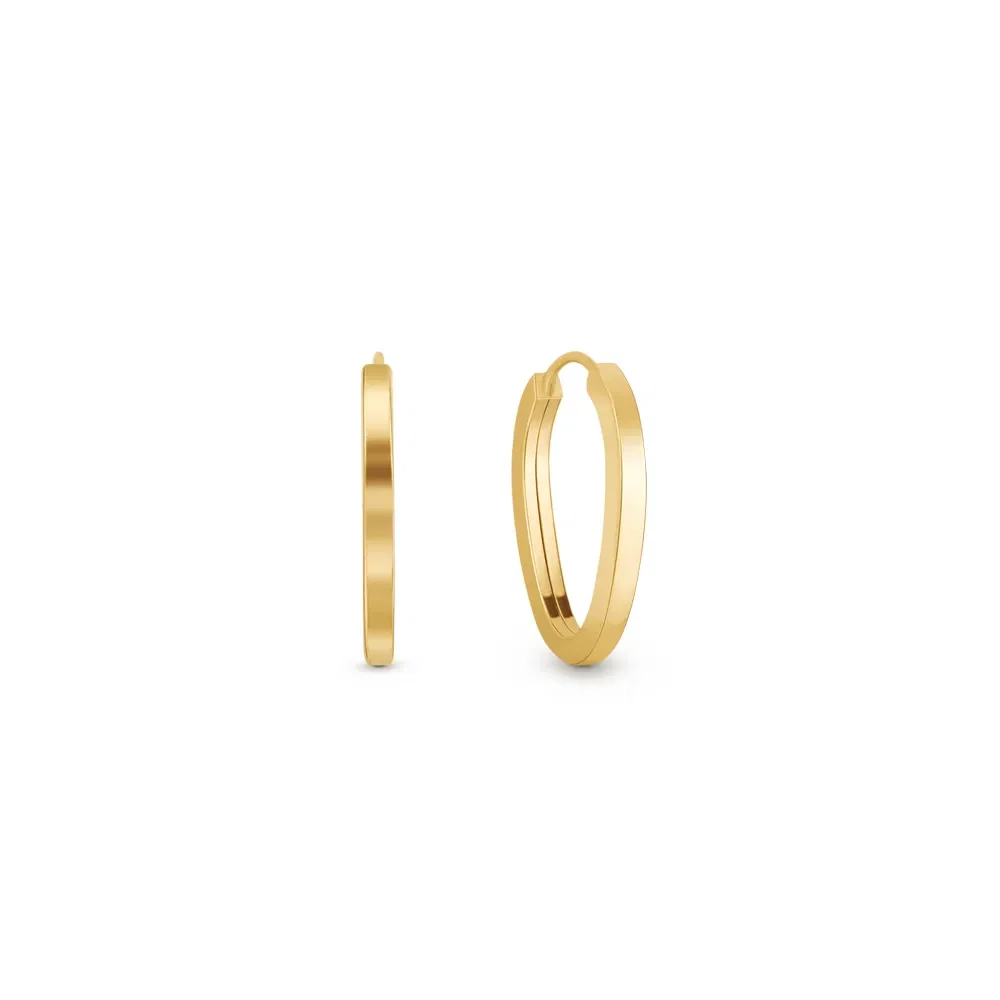 Argola Pingo em Ouro Amarelo 18k, 20mm — imagem 1