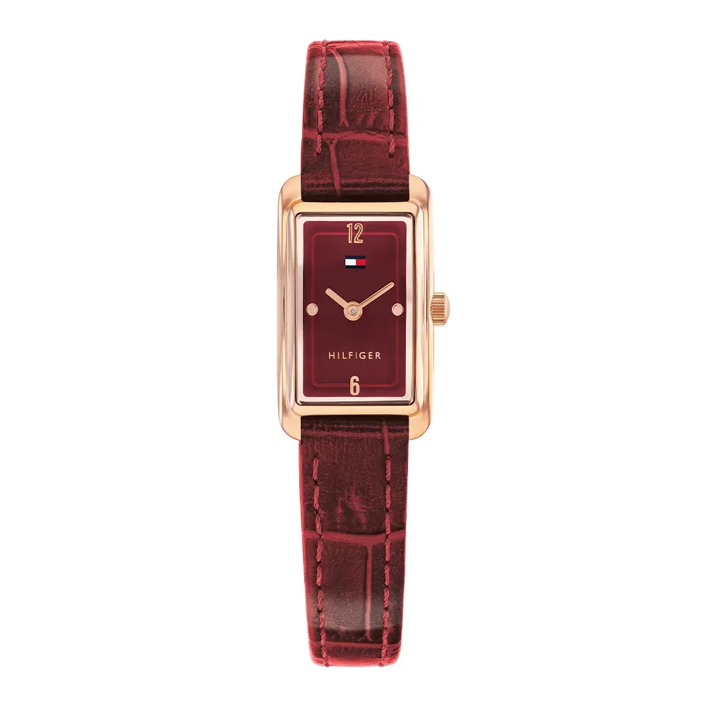 Relógio Tommy Hilfiger Madison Feminino em Couro Cereja 1782849