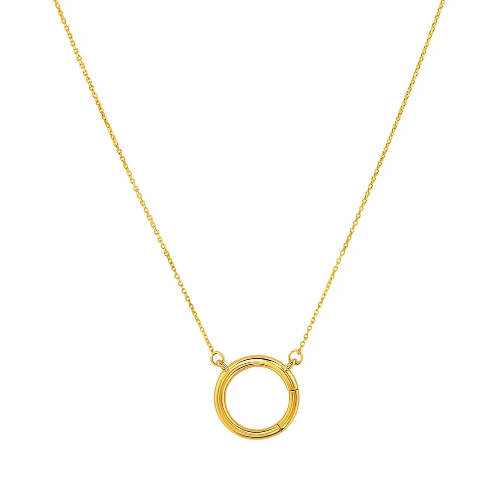Colar Click Elo em Ouro Amarelo 18k, 65cm