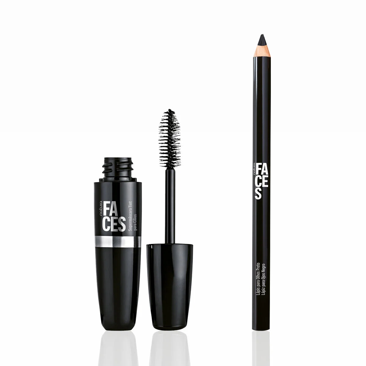 Kit Faces Lápis para Olhos Preto e Supermáscara Tint para Cílios (2 produtos) — imagem 1