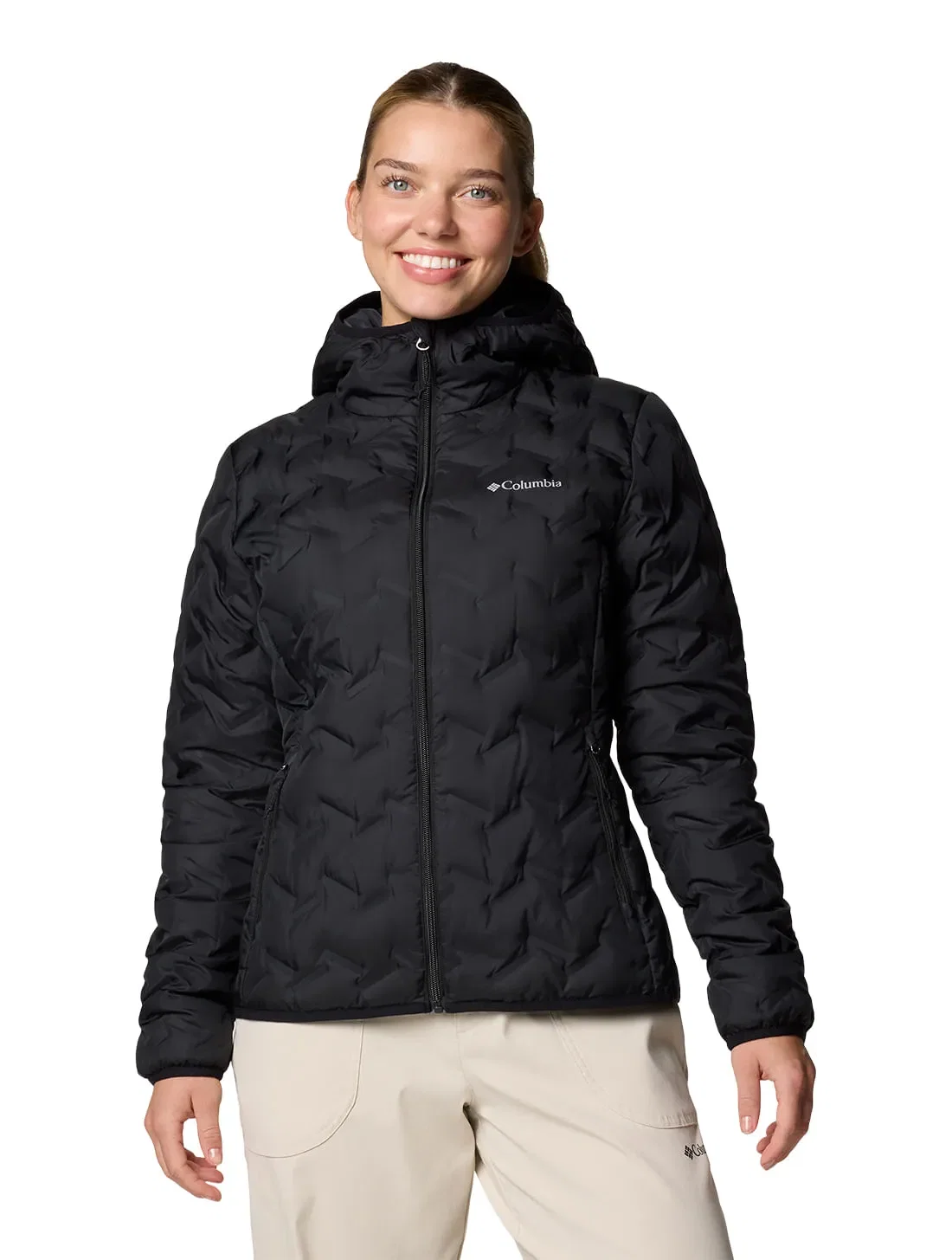 Jaqueta Down Columbia Feminina Delta Ridge™ II com Capuz — imagem 1