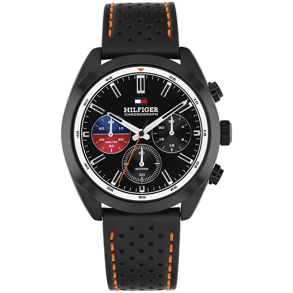 Relógio Tommy Hilfiger Hudson Masculino em Couro Preto 1710766