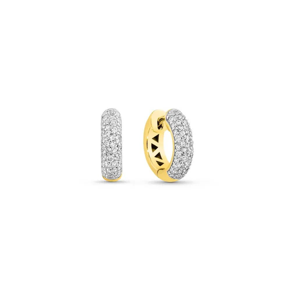 Argola Allure em Ouro Amarelo 18k com Diamantes 0,582ct, 14mm — imagem 1