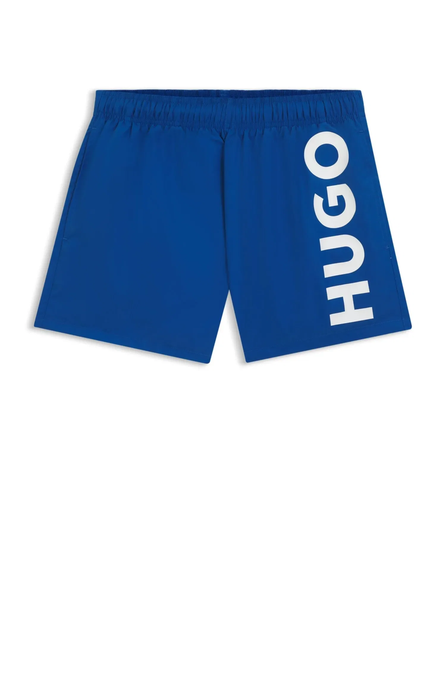 Shorts De Banho De Secagem Rápida Com Logo Vertical Estampado