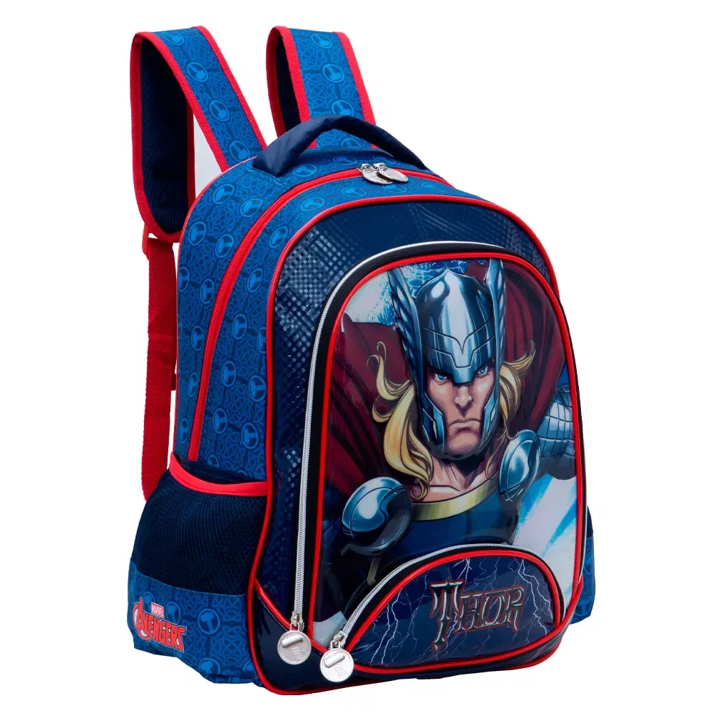 Mochila Escolar Masculina Thor II Azul — imagem 1