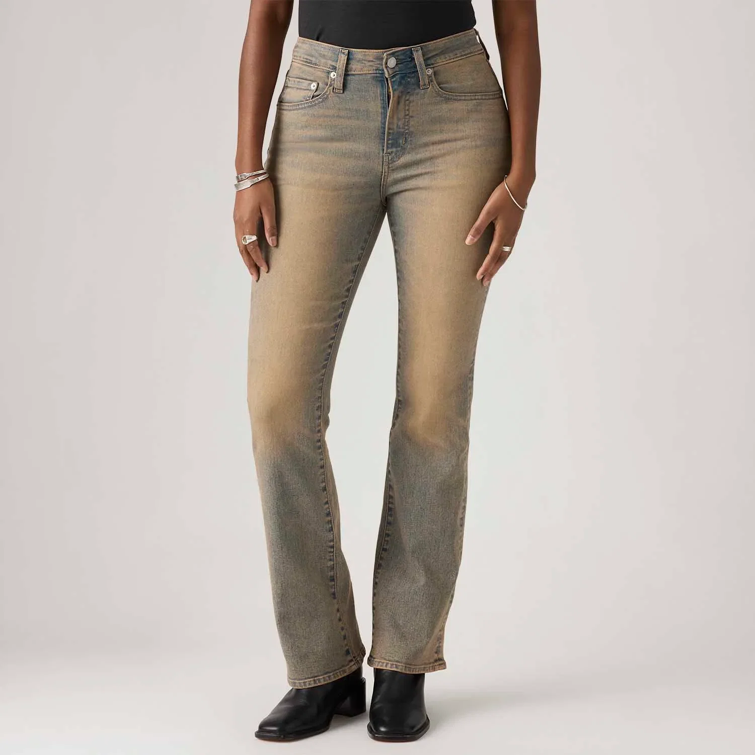 Calça Jeans Levi's® 725® High Rise Bootcut Lavagem Média — imagem 1