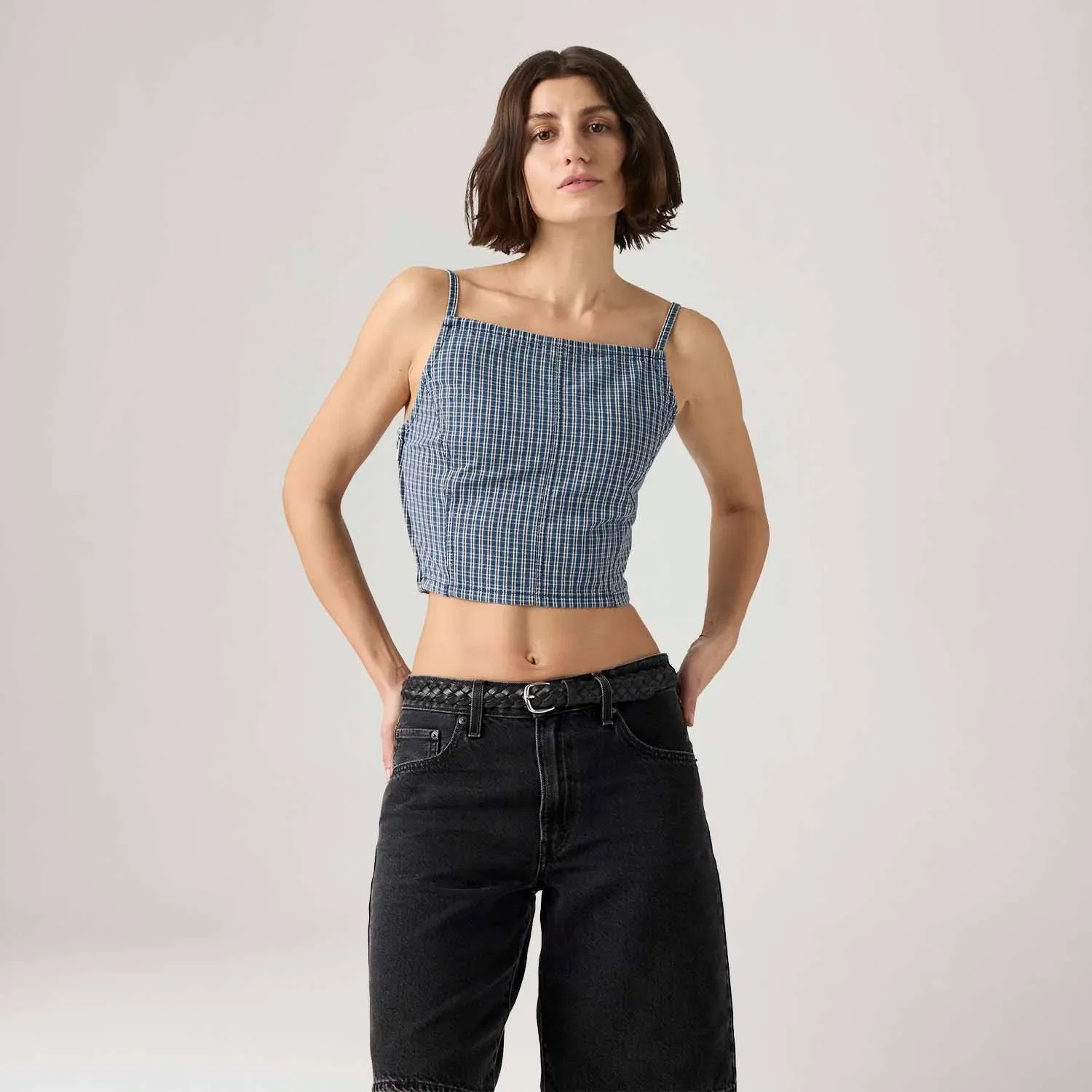 Top Levi's® Square Neck Tank Azul