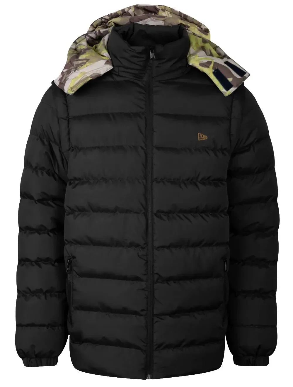Jaqueta New Era Masculina Hoodie Puffer Neutral Wild Preta
