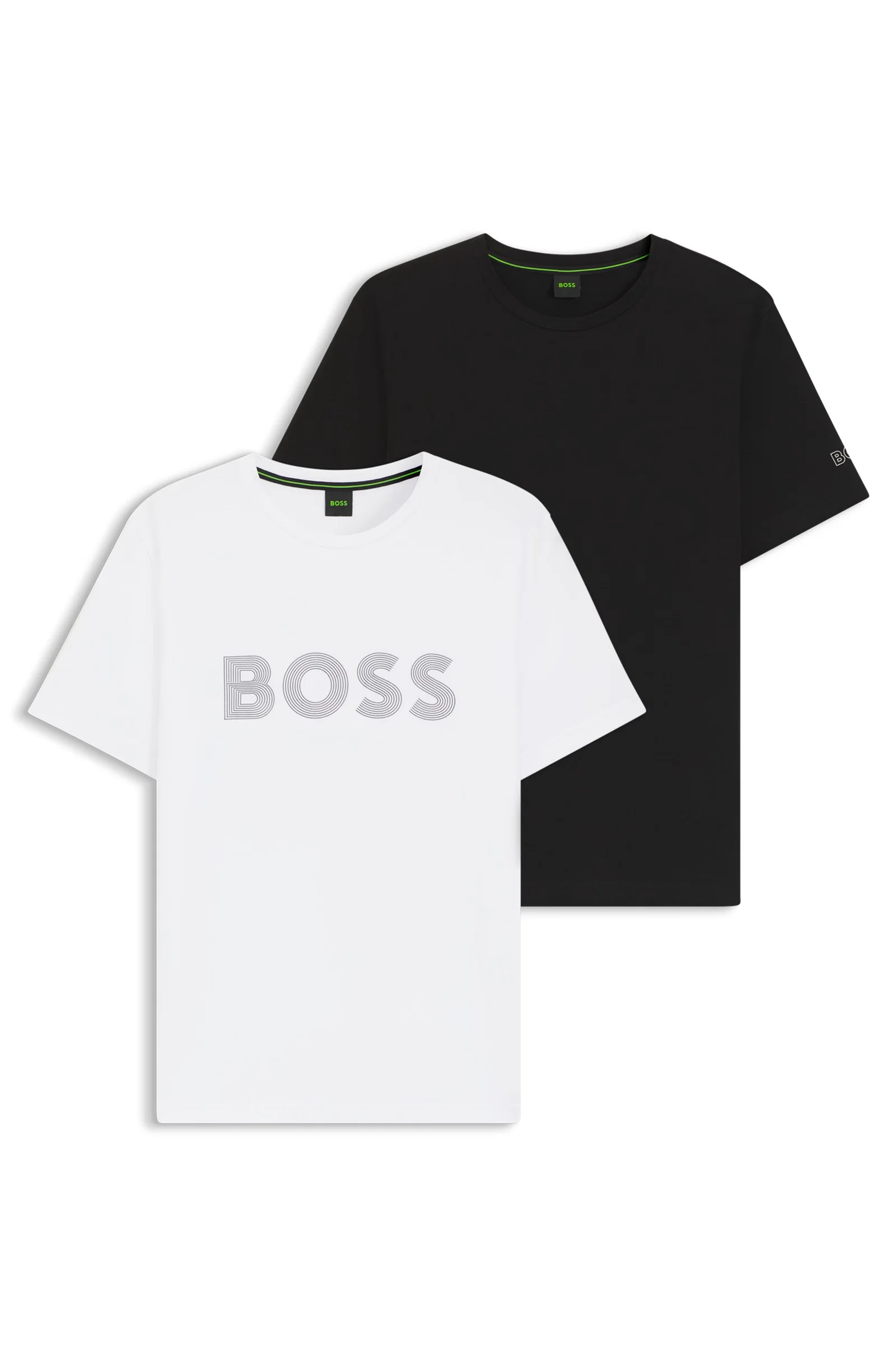 Pack De 2 Camisetas Em Algodão Com Logos