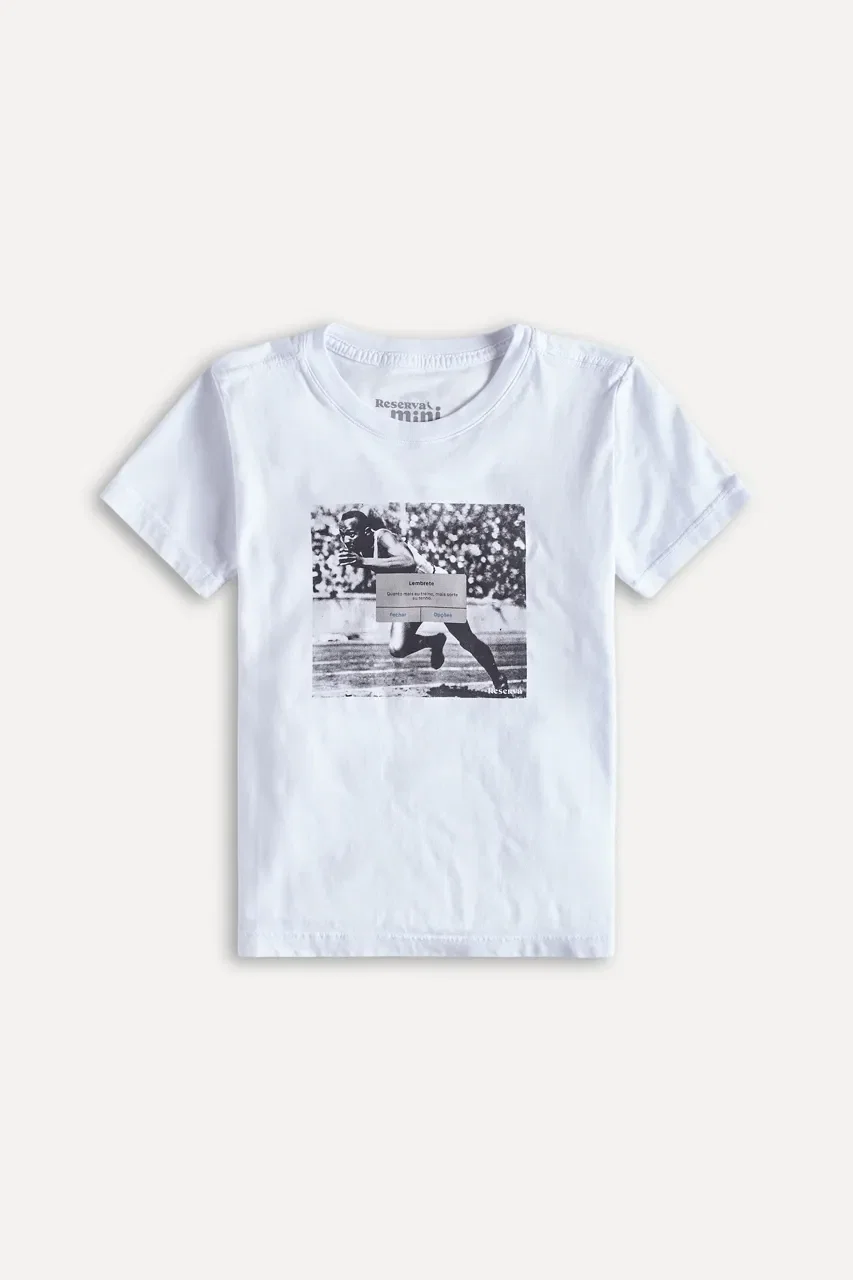 Camiseta Mini Estampada Lembrete