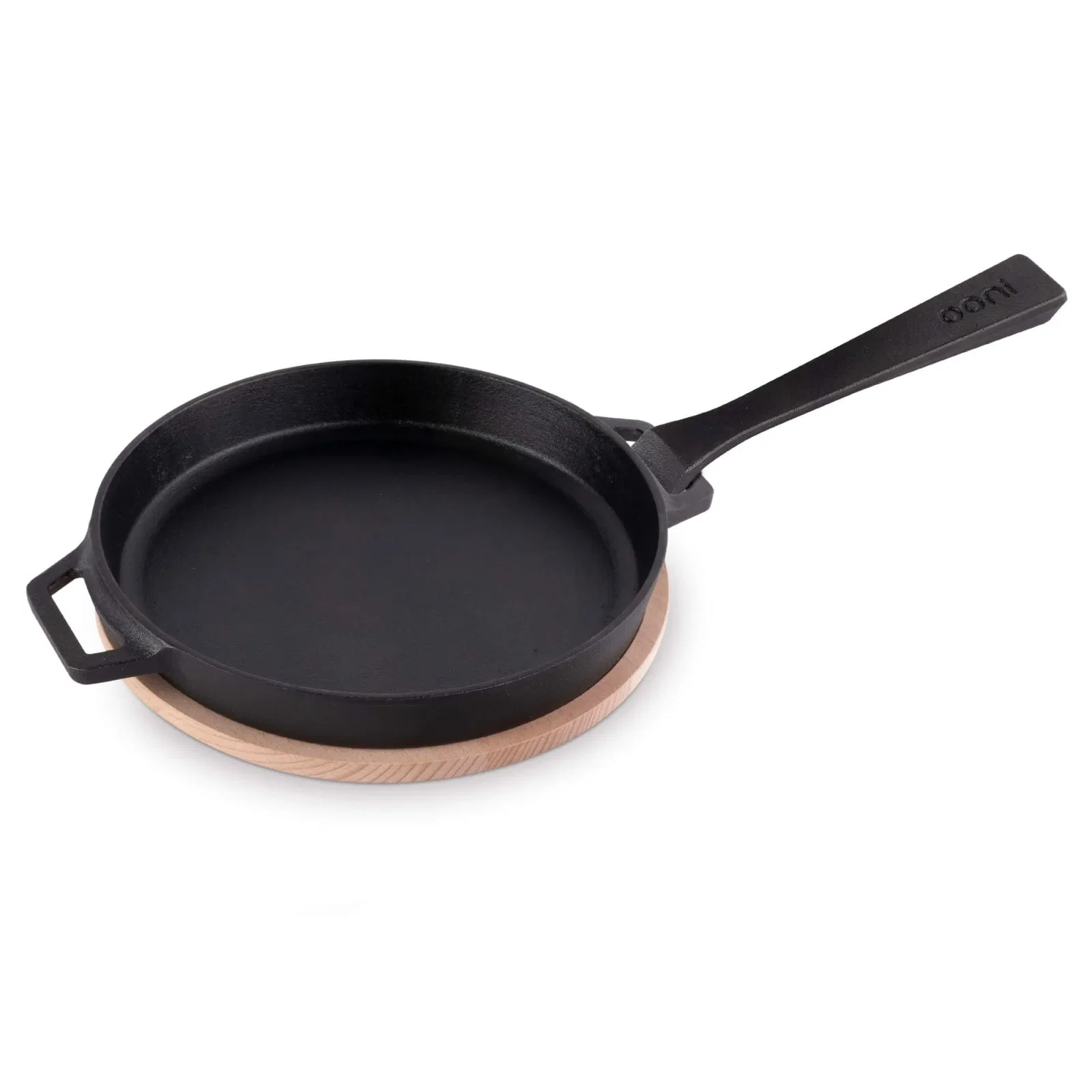 Panela de Ferro Fundido com Apoio de Madeira Skillet Ooni
