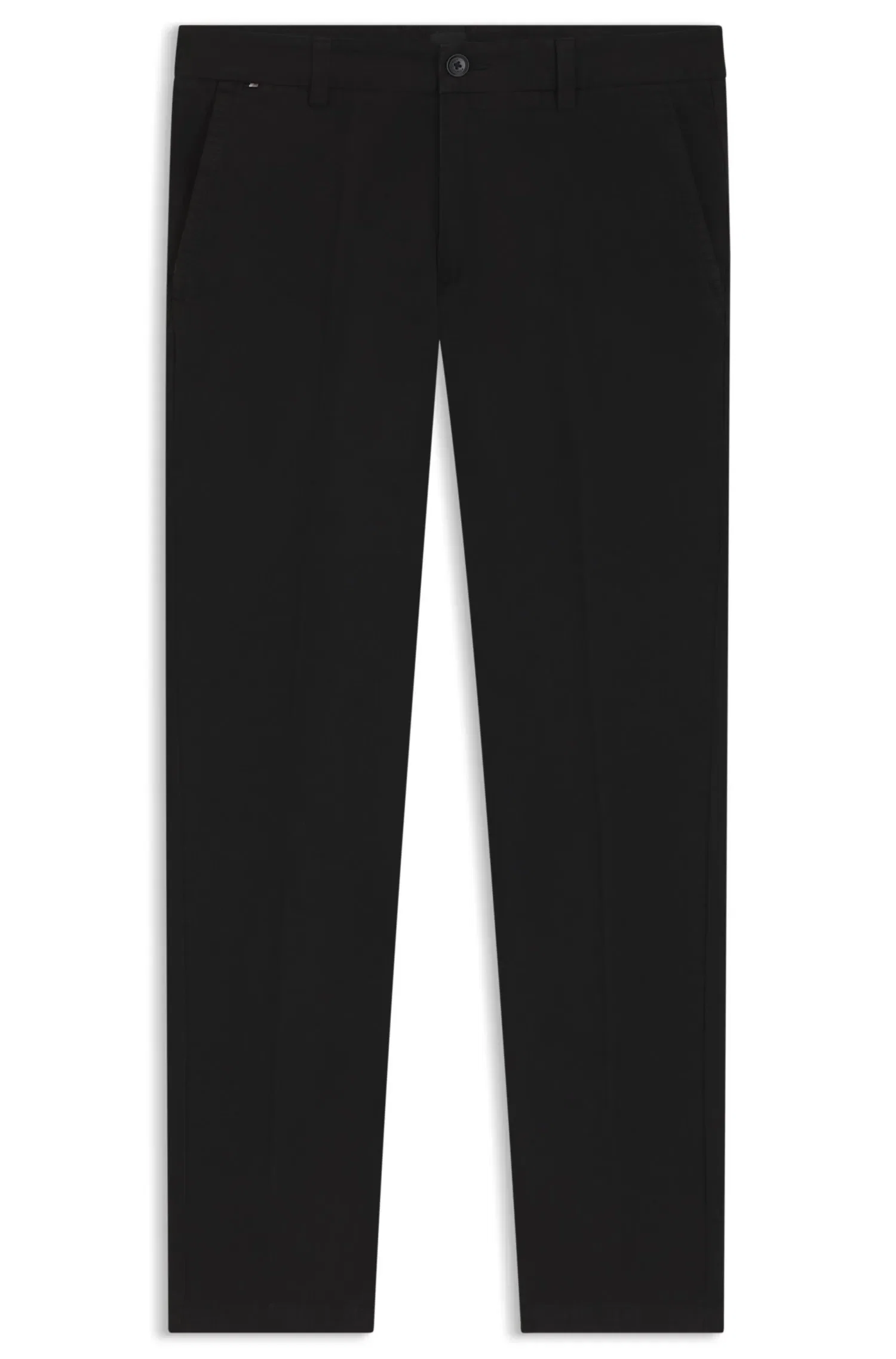 Calça Slim Fit Em Sarja De Algodão — imagem 1