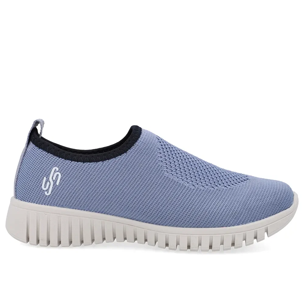 Tênis Slip On Azul Tricot Monograma — imagem 1