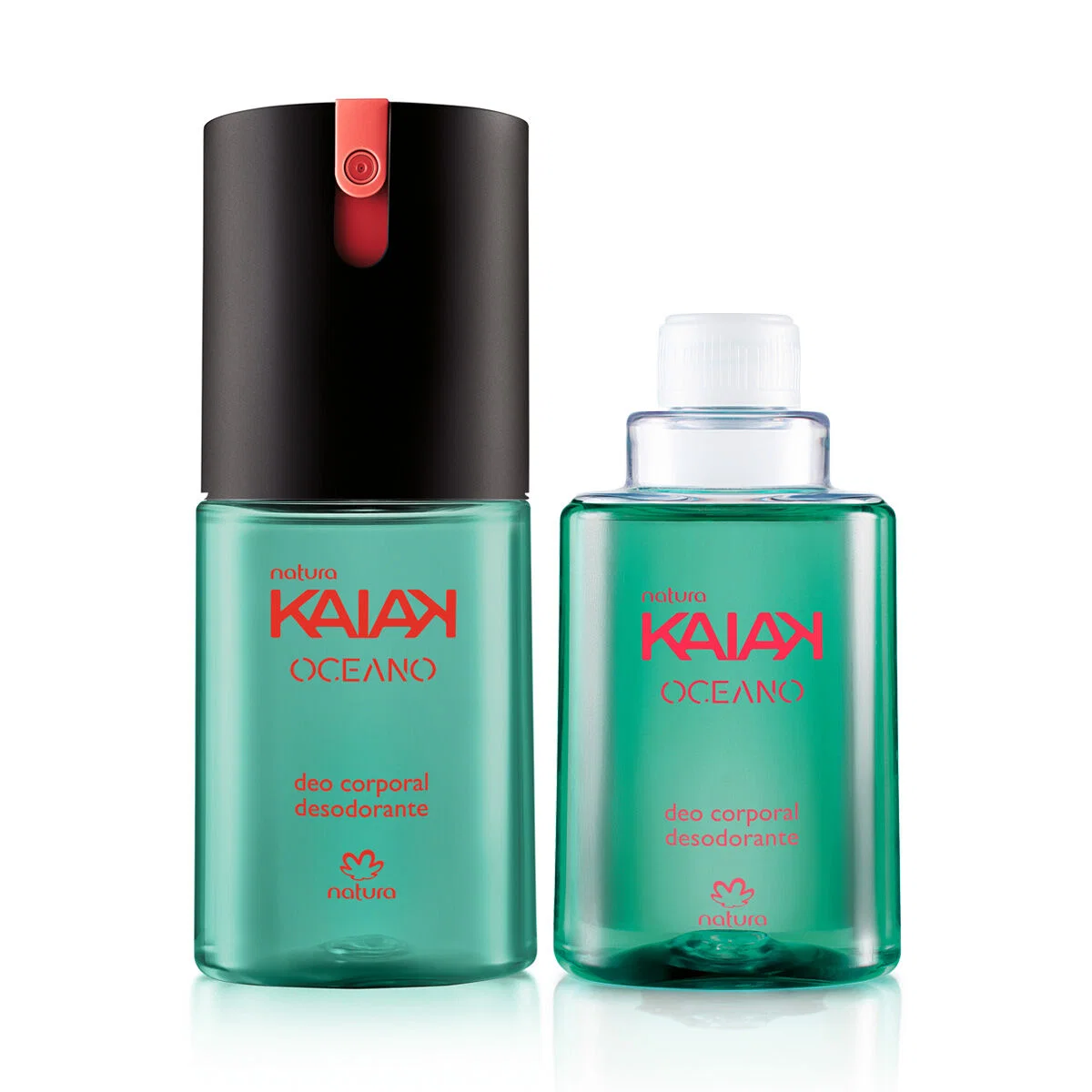 Kit Desodorante Corporal Kaiak Oceano Feminino com Refil (2 unidades)