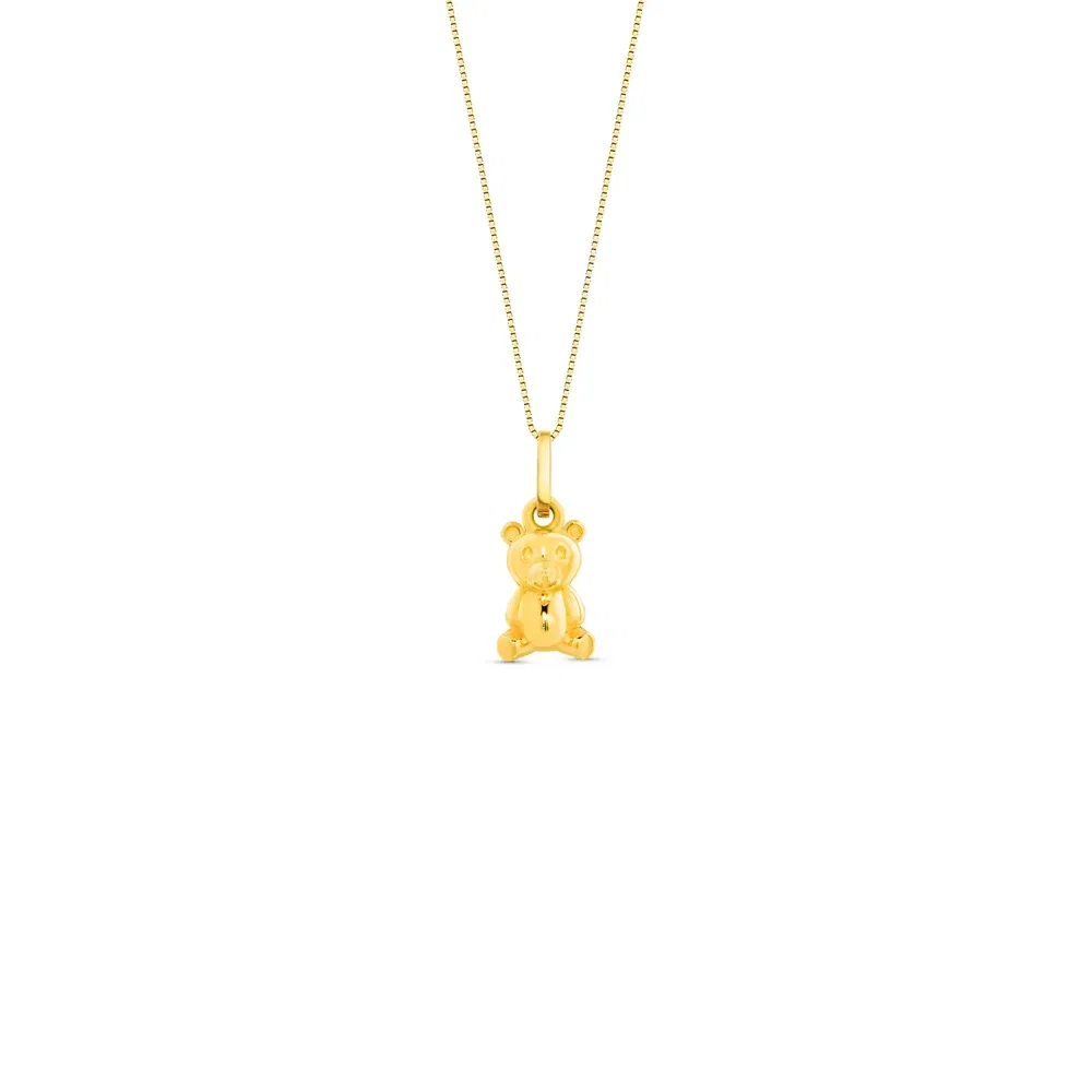 Pingente Baby Urso em Ouro Amarelo 18k , 9mm — imagem 1