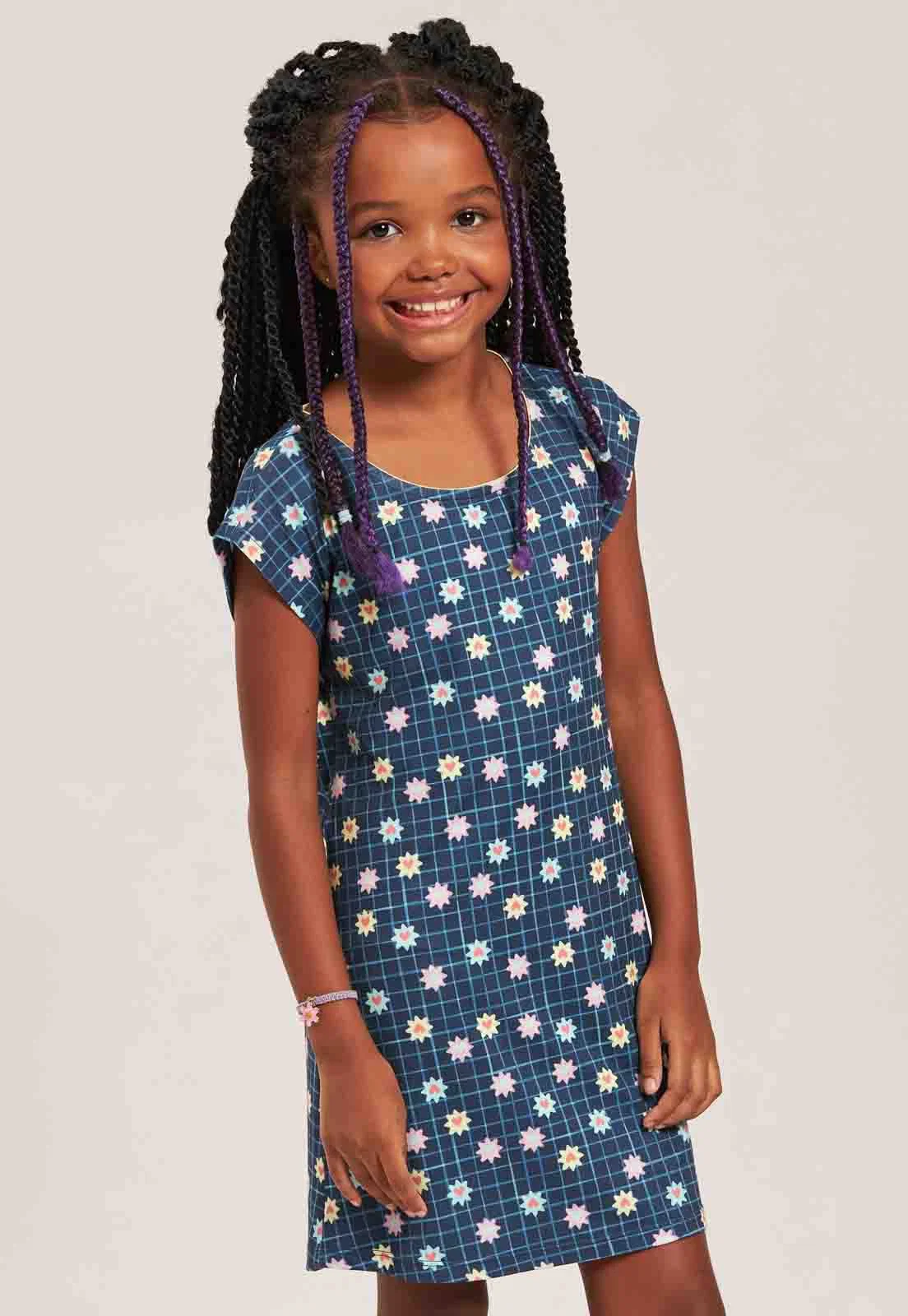 Camisão Inf Manga Jap Viscose Digital Baunilha