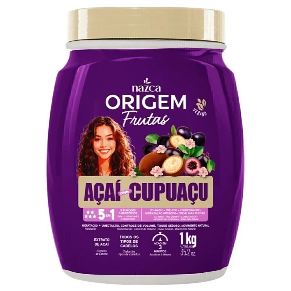 Creme de Tratamento Origem Frutas Açaí com Cupuaçu 1kg