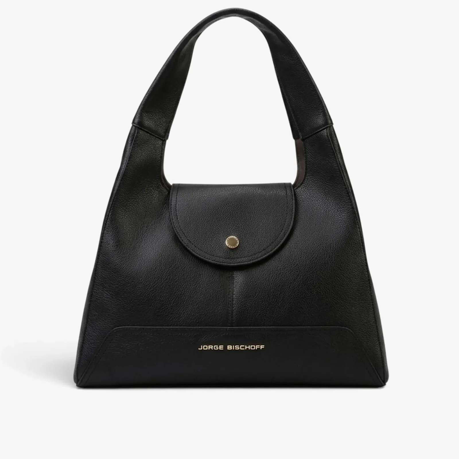 Bolsa De Ombro Preto Couro