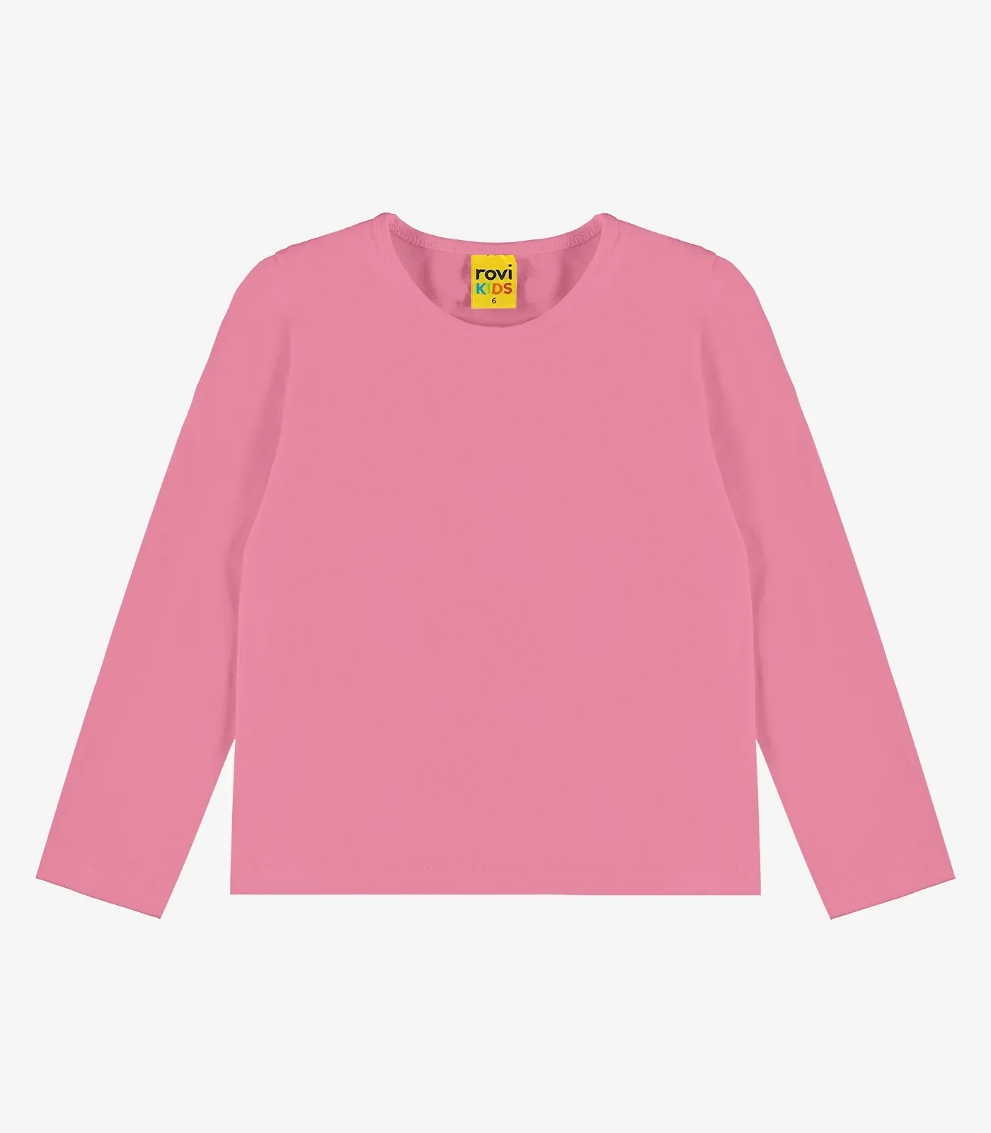 Blusa Manga Longa Infantil Feminina Rovitex Kids Rosa