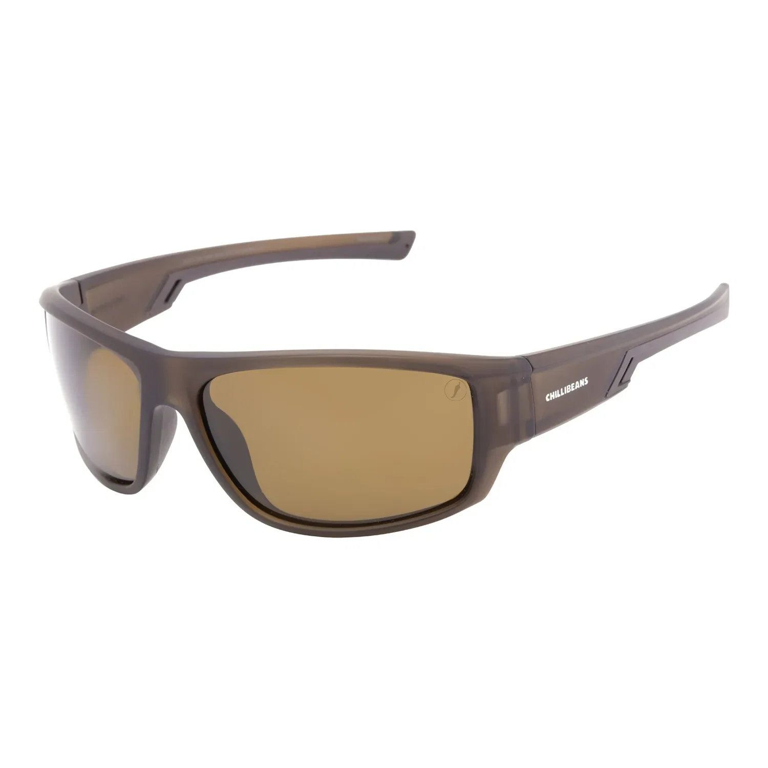 Óculos de Sol Masculino Chilli Beans Esportivo Polarizado Marrom — imagem 1